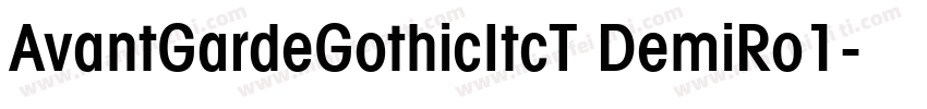 AvantGardeGothicItcT DemiRo1字体转换